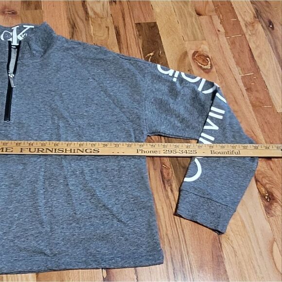 Calvin Klein Logo Half Zip Pullover Sweatshirt XL - Picture 3 of 8